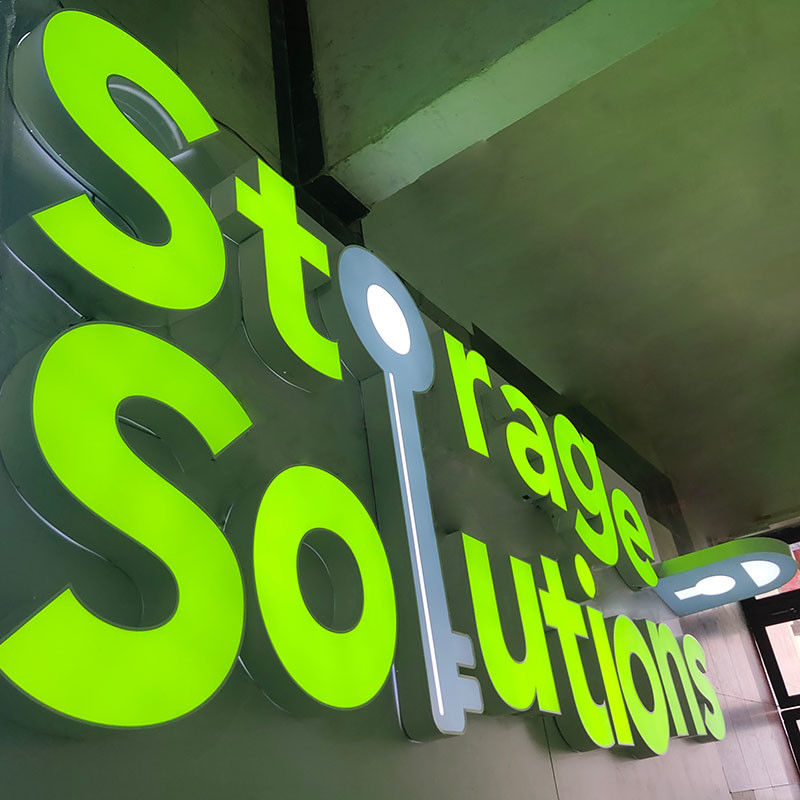 Custom Outdoor 3D Frontlit Logo Business Led Illuminated Sign Signage Advertising Light Channel Letter Sign Board