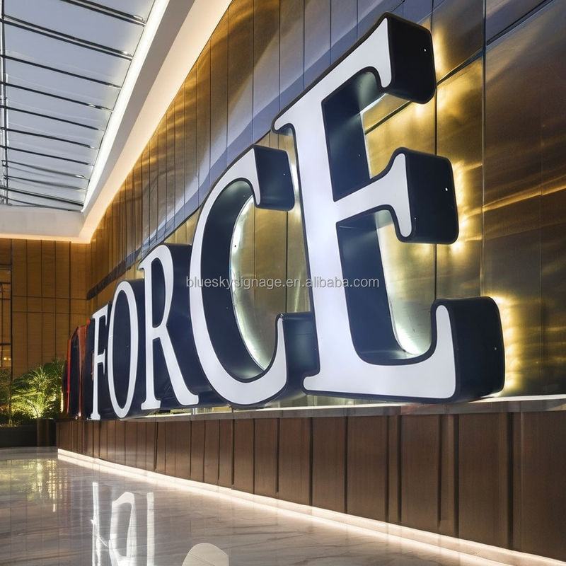 Custom Outdoor Waterproof Business Logo Shop Sign Letters 3D Light Led Illuminated Letters Signs