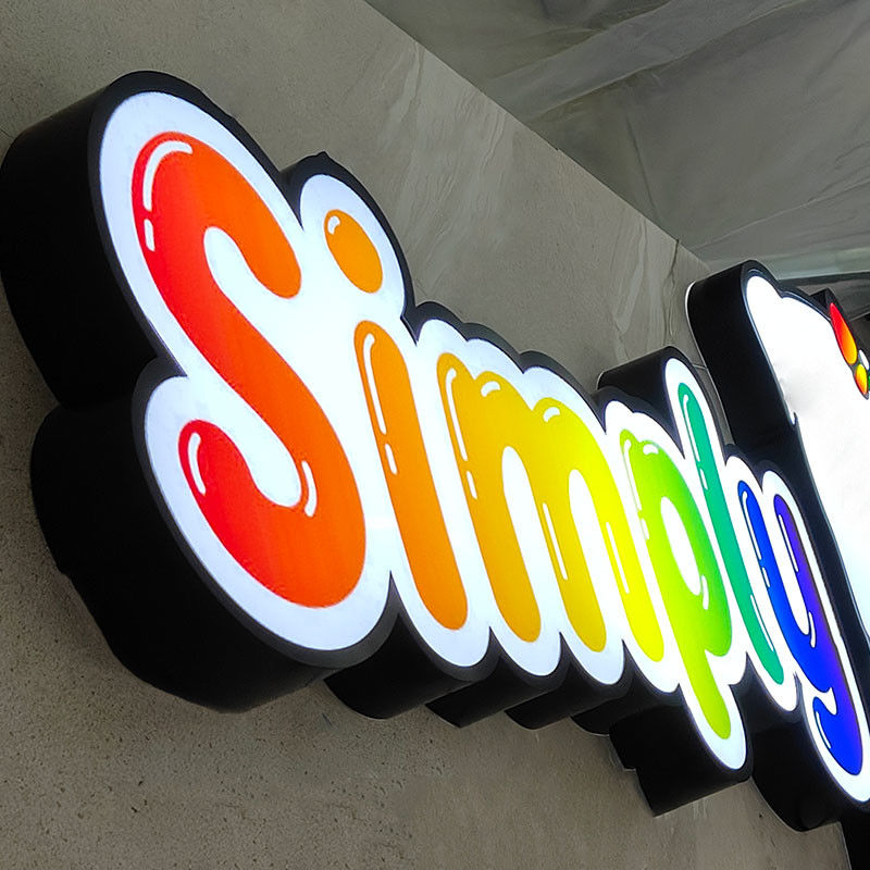 Manufacturer Custom Led Sign Open Fast Delivery Retail Outdoor Advertising Business Store Wall 3D Signage Board
